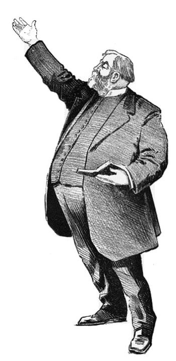 D. L. Moody preaching