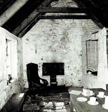 A Scottish Highland hut similar to Stewart's smokey hovel